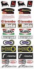 FE Sticker decal set technical sponsor moto aprilia akrapovic adgesivi sticker