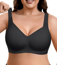 Womens Seamless Wireless Jelly Bra Plus Size Full Coverage Supportive Bras...