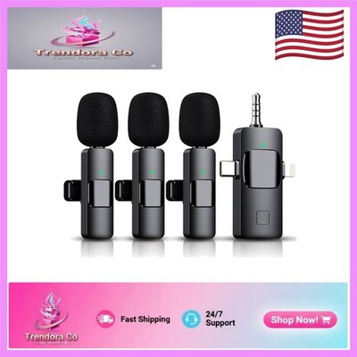 Ultra-Low Delay Wireless Lavalier Mic with Noise Reduction - Ideal for Vlogging