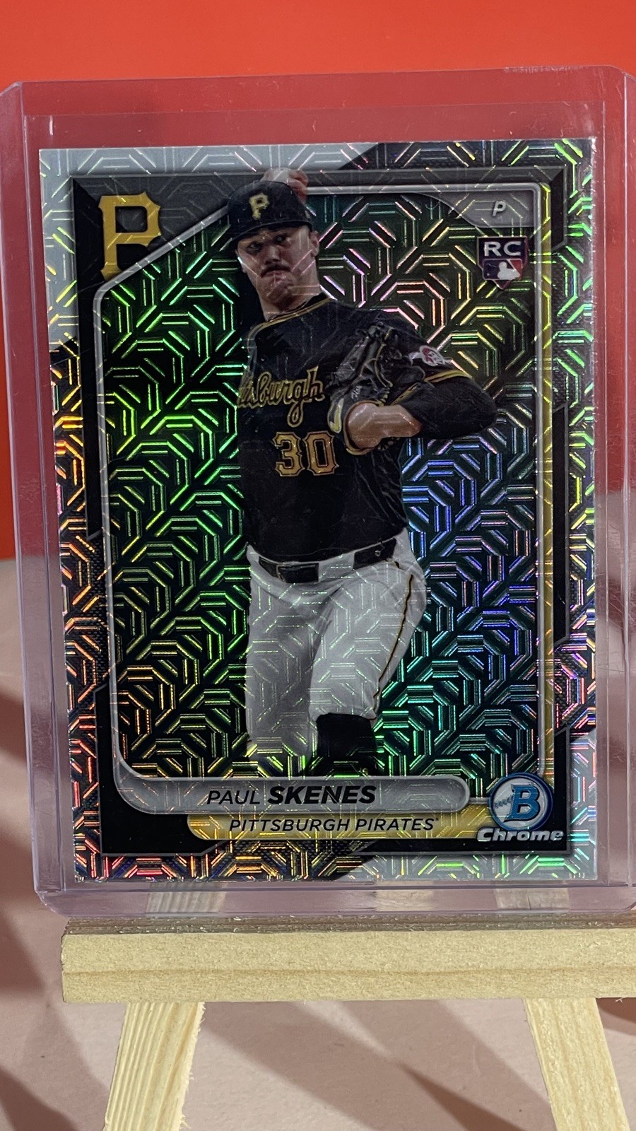 Bowman Chrome Paul Skenes 2024 - Mojo Refractor #31 Rookie Card MINT🔥