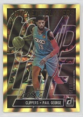 2019 Panini Donruss Complete Players Holo Yellow Laser 11/25 Paul George #14 9o3