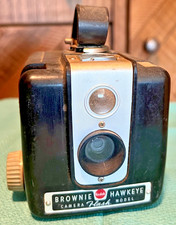 Brownie Hawkeye Camera Flash Model Kodak Untested as Is 2