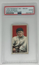 1909-11 T206 PIEDMONT 350-460/25 JOHN MCGRAW PORTRAIT WITH CAP PSA 2