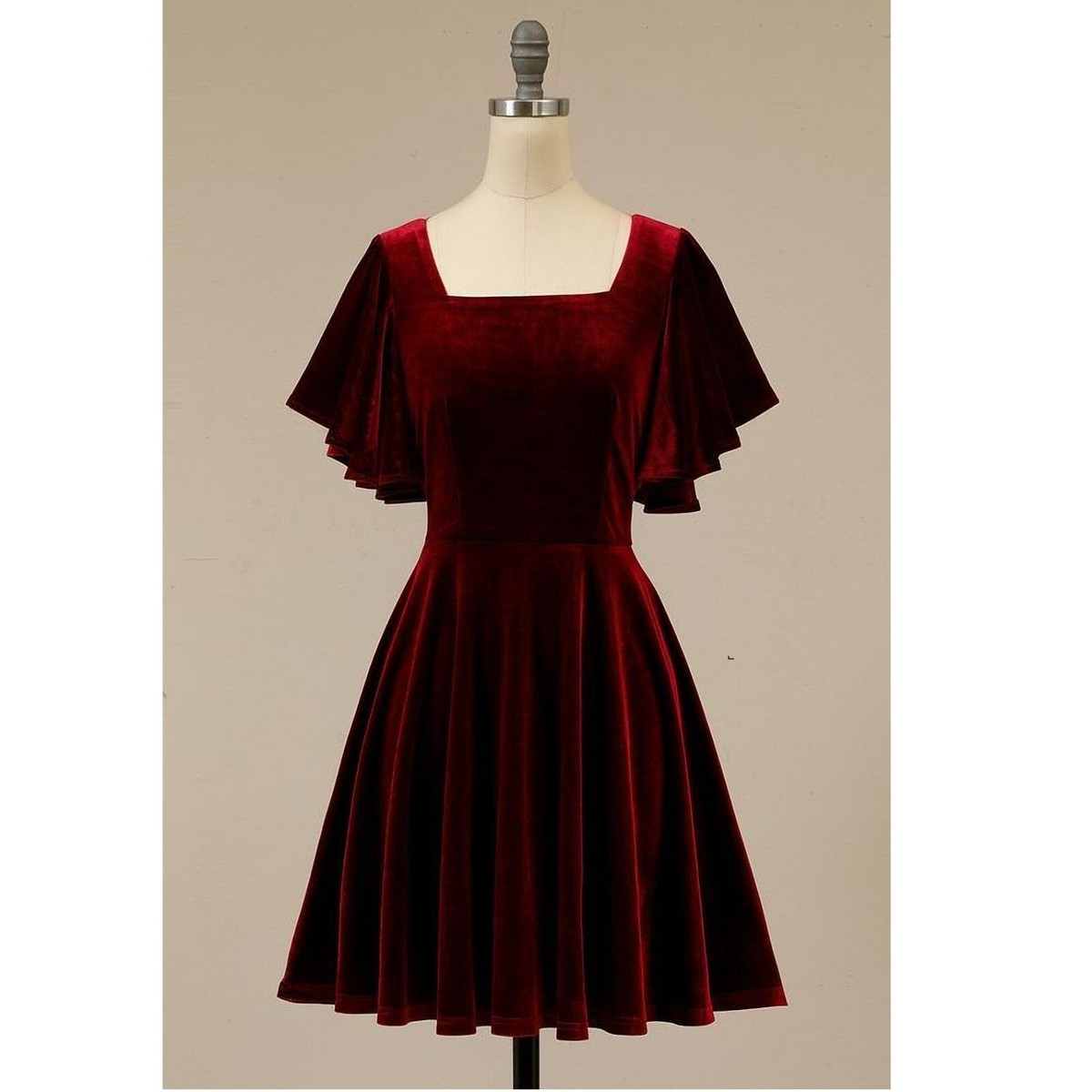 strapless open back dress Black Red Sheath Bridesmaid Dress with Lace-up Back