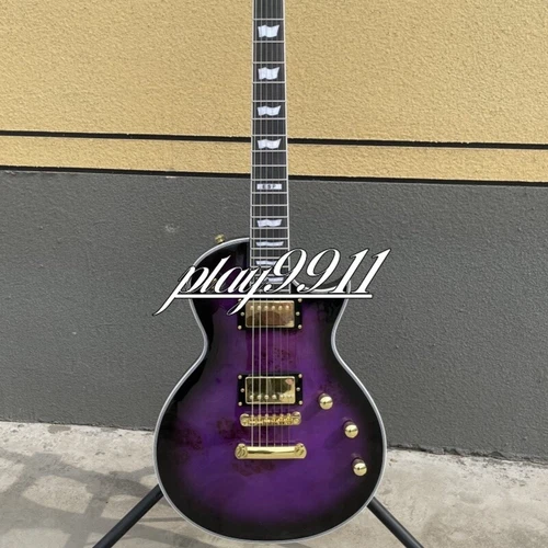LTD Purple Burst LP electric guitar HH pickups gold hardware