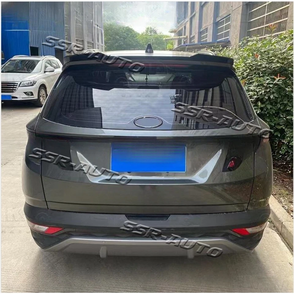 Alerón de techo ventana trasera negro brillante para Hyundai Tucson 2022-2024 2025 Foto 2 de 4