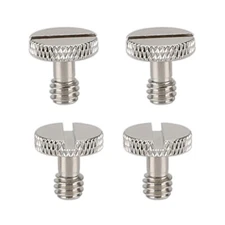 4x CAMVATE Nickel Brass 1/4"-20 Screw Slotted Head 14mm fr Camera Cage Rig Gimba