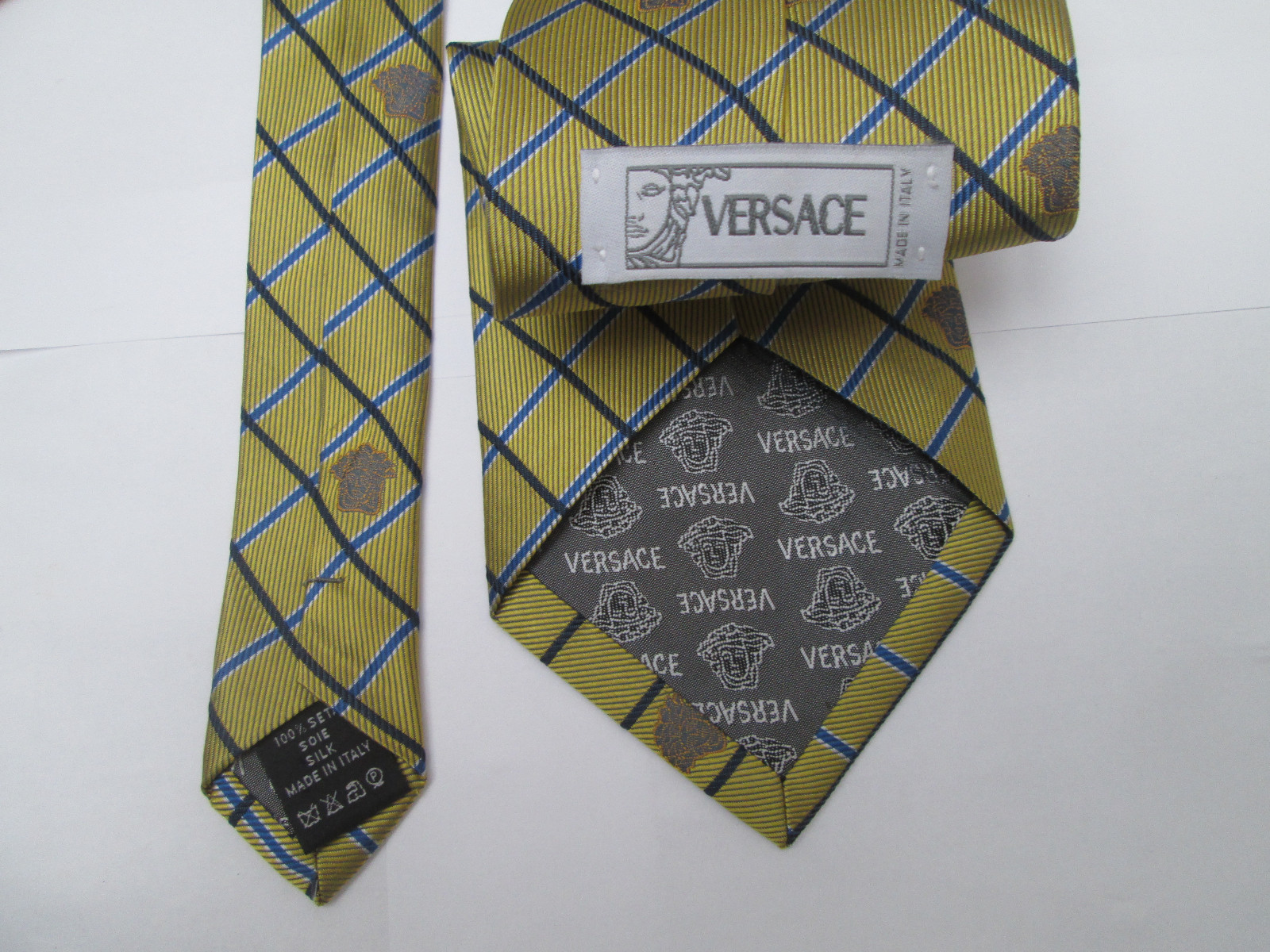 Cravate Brioni Authentique 100% Soie - Vintage, Vert, Longueur 148 Cm, Parfait état