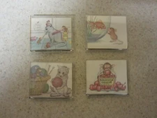  LOT OF 4 Vintage Magnet House Mouse Designs