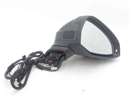18-19 AUDI S5 B9 RIGHT DOOR MIRROR CARBON FIBER SURROUND VIEW POWER FOLDING*NOTE