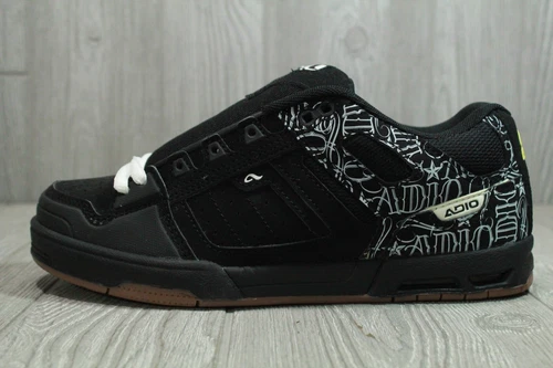 New NIB Rare in Box Adio Domain Skate Shoes 2008 Black White Mens Size 8.5 OSS