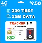Jolt Mobile AT&T Preloaded SIM Card for Kid Senior Pet Car 5G 4G LTE GPS Tracker