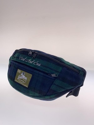 JOHNSON WOOLEN MILLS × WIND AND SEA waist bag -- GRN check from 