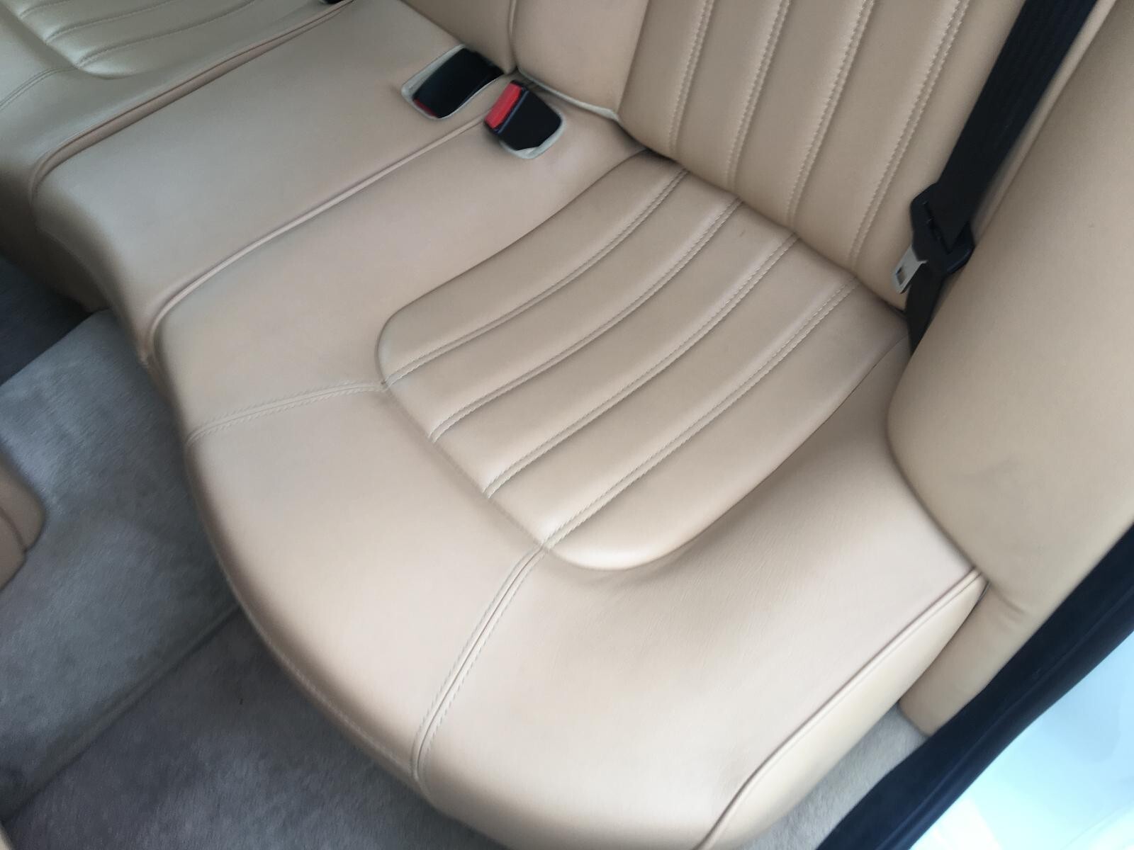 2008 MASERATI QUATTROPORTE Rear Back Seat Bench Tan Leather LEFT DRIVER SIDE