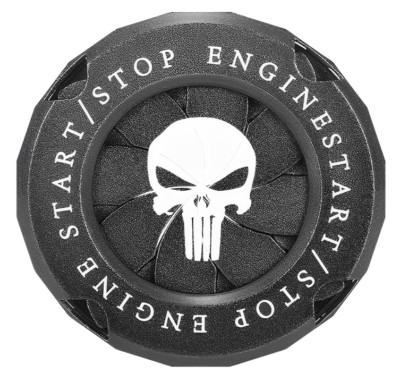 Car Push Start Button Cover Black skull Universal Button Protector ring New