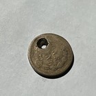 1869 INDIAN HEAD ONE CENT WITH LARGE HOLE - INDIAN HEAD PENNY — photo 6