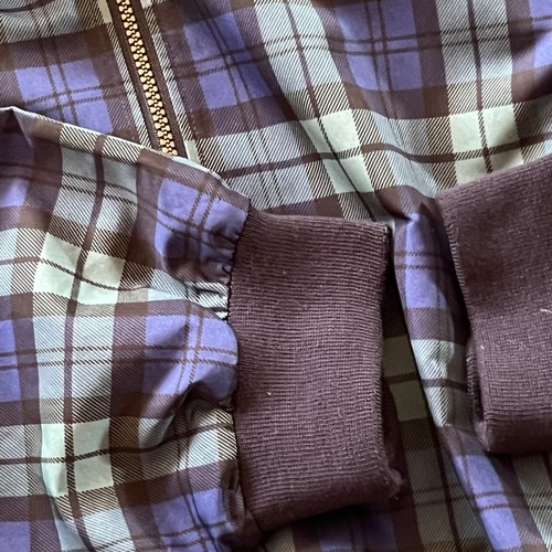 Cutter Buck Plaid Green and Blue Collared 1/4 Zip Pullover Jacket Golf Size XL - Picture 4 of 15