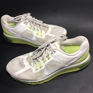 NIKE AIR MAX WHITE / NEON GREEN 2012 SNEAKERS 555363-107 WOMEN'S SIZE US 12  | eBay