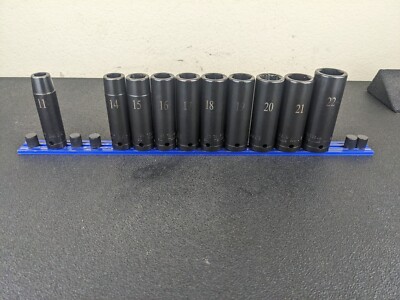 #bk416 Cornwell Tools USA STI3214 1/2'' Drive Metric Deep Socket Set