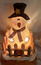 Amy Greer's Collection Lighted Snowman  11517521 My Gift Collection wOrig Box