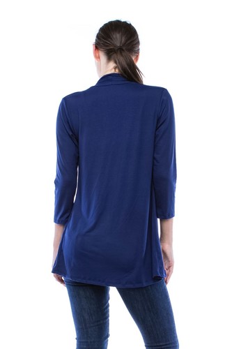 JDStyle Women's Lightweight 3/4 Sleeve Open Front Cardigan-(S-5X)1067-USA - 第 14/70 張圖片