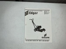 Encore Manufacturing Edger Parts List & Operators Manual