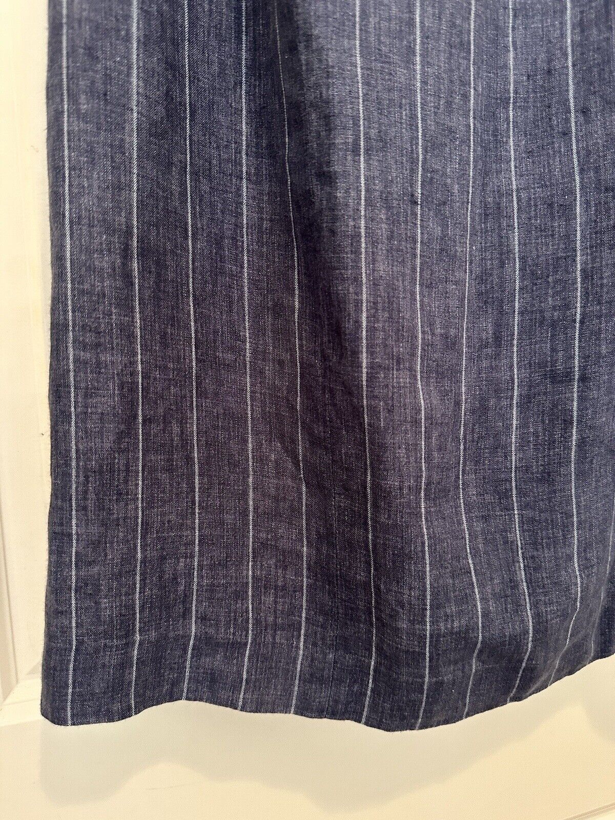 LAURA ASHLEY Vintage Stripe linen long skirt, wra… - image 4