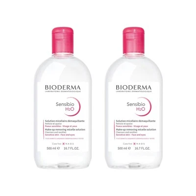 Bioderma Sensibio Cleansing Micellar Water Sensitive Skin 500ML (Two Pack)