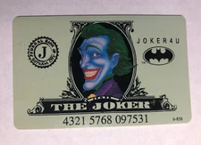 GAG 1989 THE JOKER JOKER4U CREDIT CARD BANK OF GOTHAM OSP PUBLISHING DC COMICS