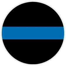 Police Law Enforcement Thin Blue Line Bumper Sticker Vinyl Soldier Decal 5"