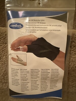 Comfort Cool Thumb CMC Restriction Splint Black Right XL NC79551
