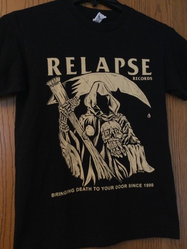 Relapse Records - “Bringing Death To Your Door Since 1990” - Black - S - AAA