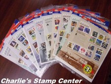 #3182-3191 Full set of 10 Celebrate the Century Souvenir Sheets sealed. MNH, OG.