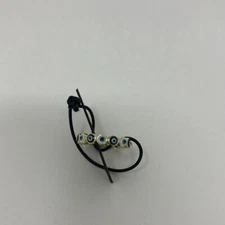 Rachel Zoe 18K Gold Plated Sterling Silver Evil Eye Ring Size 8