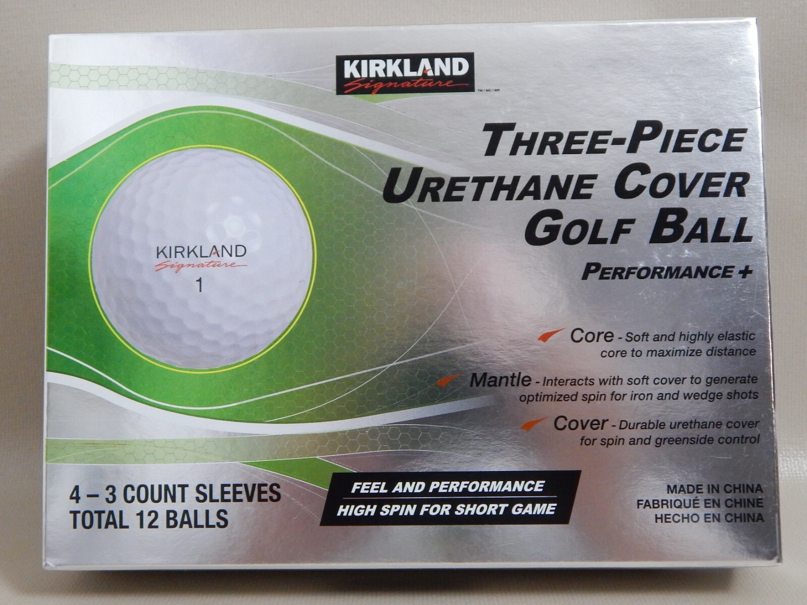 Kirkland Signature Golf Balls 12 (1 Dozen) 3 Piece Urethane Cover