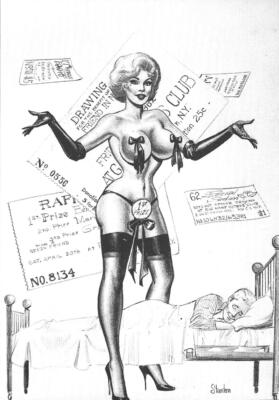 Eric Stanton - Illustration from Cartoon Parade - Postcard 1997 ed....