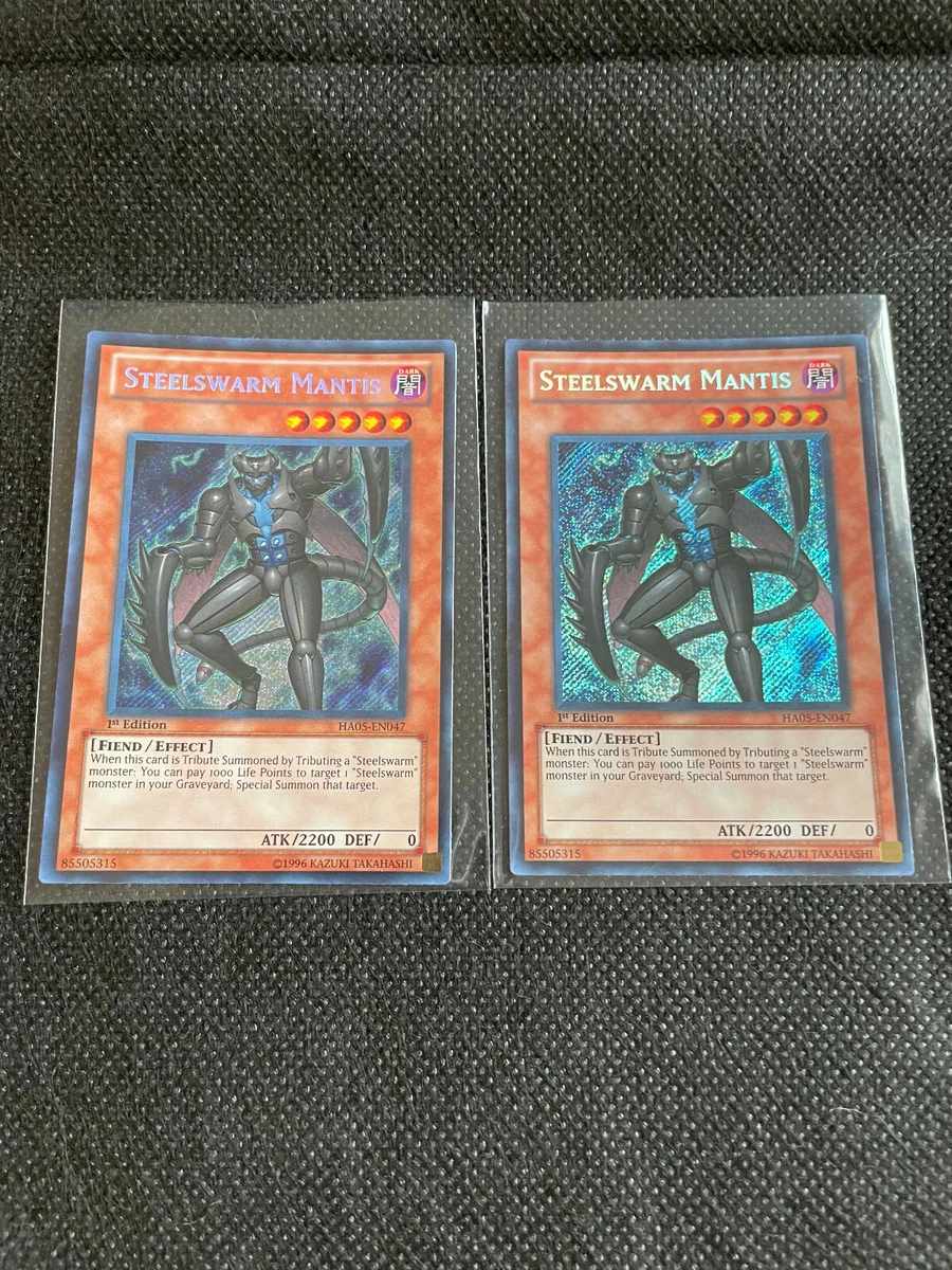 Steelswarm Mantis - HA05-EN047 - Secret Rare - 1st Edition - NM - Yugioh!  X2 | eBay