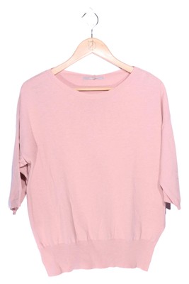 Blaumax Damen Sweatshirt Gr. 32/XS Rosa Casual 3/4-Arm Rippstrick