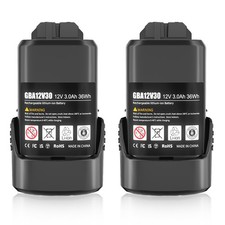2x 3.0Ah Battery For Dremel 12V Li-ion 8200 8220 8300 B812-01 B812-02 B812-03