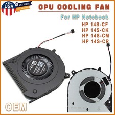 Original CPU Cooling Fan OEM Replacement For HP Notebook 14S-CF CK CM CR Series