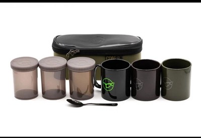 Korda Compac Tea Set 3 Piece NEW Carp Fishing 3 Piece Tea Set - KLUG13