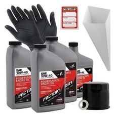 Factory Racing Parts 10W40 3.5 qt Oil Change Kit For Suzuki DL1050 GSX-R1000 49.13 per gallon