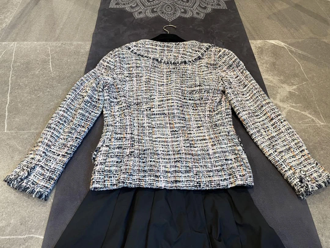 Chanel Abbigliamento Primaverile Giacca Tweed Misto Ingresso Cerimonia Laurea