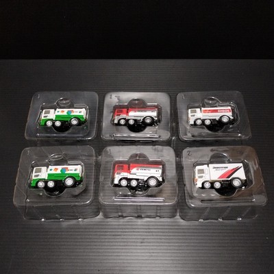 Chibikko Choro Q 6 Trucks Tank Hino Bridgestone Eneos Jomo Idemitsu Little Boy