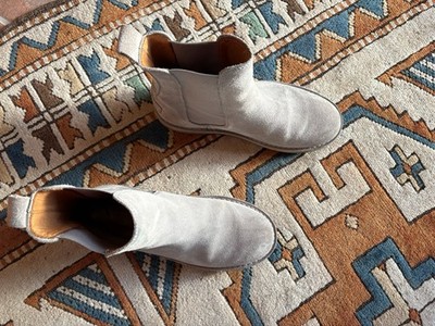 Shabbies Amsterdam Stiefelette Damen Ankle Boots Booties Gr. EU 39 Grau #crf1xgt