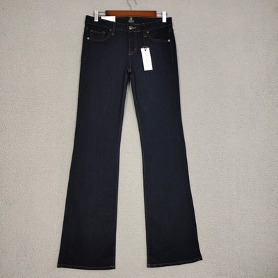 Just Black Denim Jeans Womens 29 Blue Bootcut Dark Wash Stretch USA Made NEW