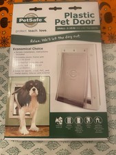 PetSafe Premium Plastic Pet Door White, Small PPA00-10958 Never Rust, Paintable