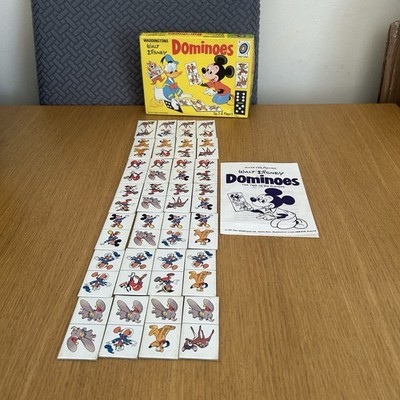 Disney Dominos Waddingtons Vintage 1971 komplett mit Anleitung