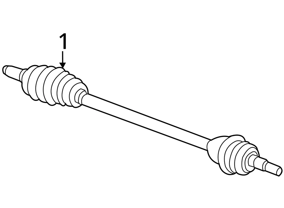 Chrysler Sebring 2007-2010 eje pasajero delantero CV C/V ULGQC Foto 3 de 3