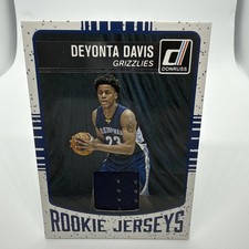 2016-17 Panini Donruss - Rookie Jerseys Deyonta Davis #92 (MEM, RC)